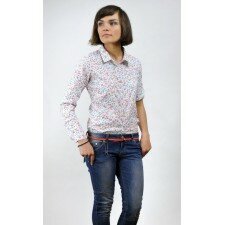 Koszula w drobne kwiatki- Euro Fashion