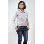 Koszula w drobne kwiatki- Euro Fashion